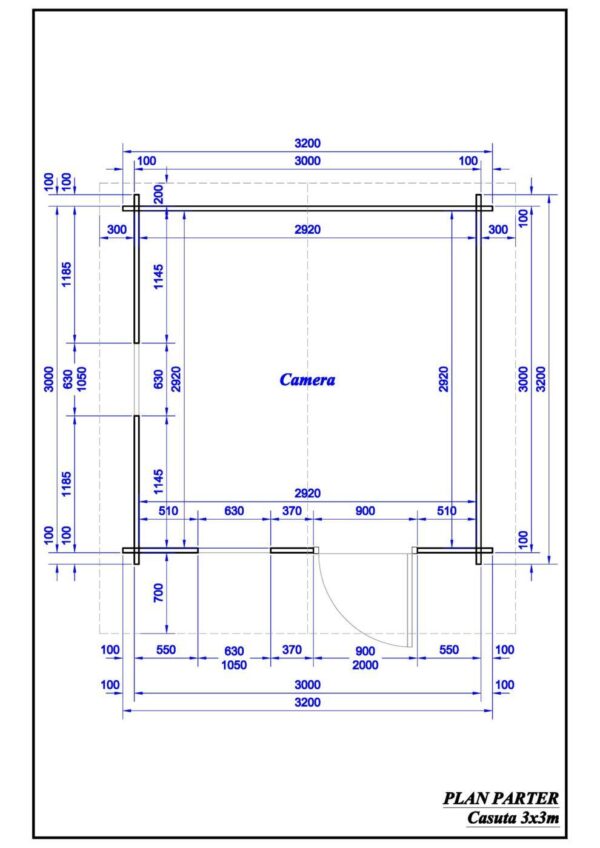 Mod.   - casetta 3x3m