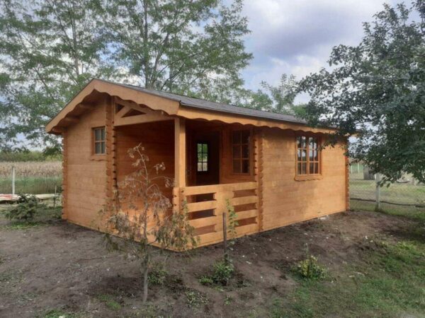 Mod. 4 Nemesi casetta 4x4m + bagno 2x2m + terrazza 2x2m