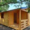 Mod. 4 Nemesi casetta 4x4m + bagno 2x2m + terrazza 2x2m