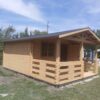 Mod. 4 Nemesi casetta 4x4m + bagno 2x2m + terrazza 2x2m