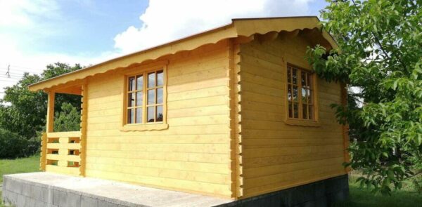 Mod. 4 Nemesi casetta 4x4m + bagno 2x2m + terrazza 2x2m